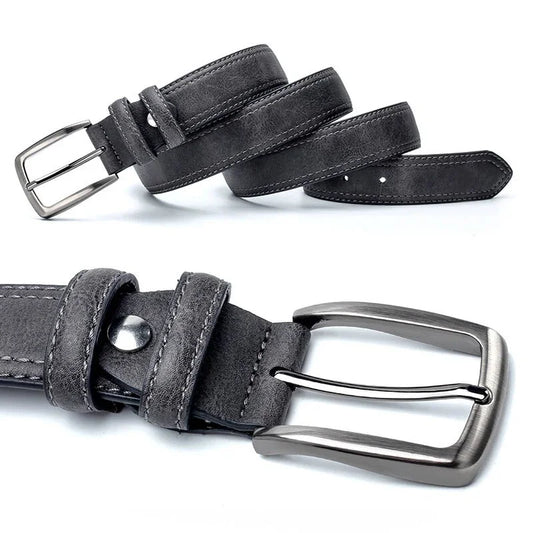 Men's Vintage Vegan Leather Belt - Greenwood Supply Co.