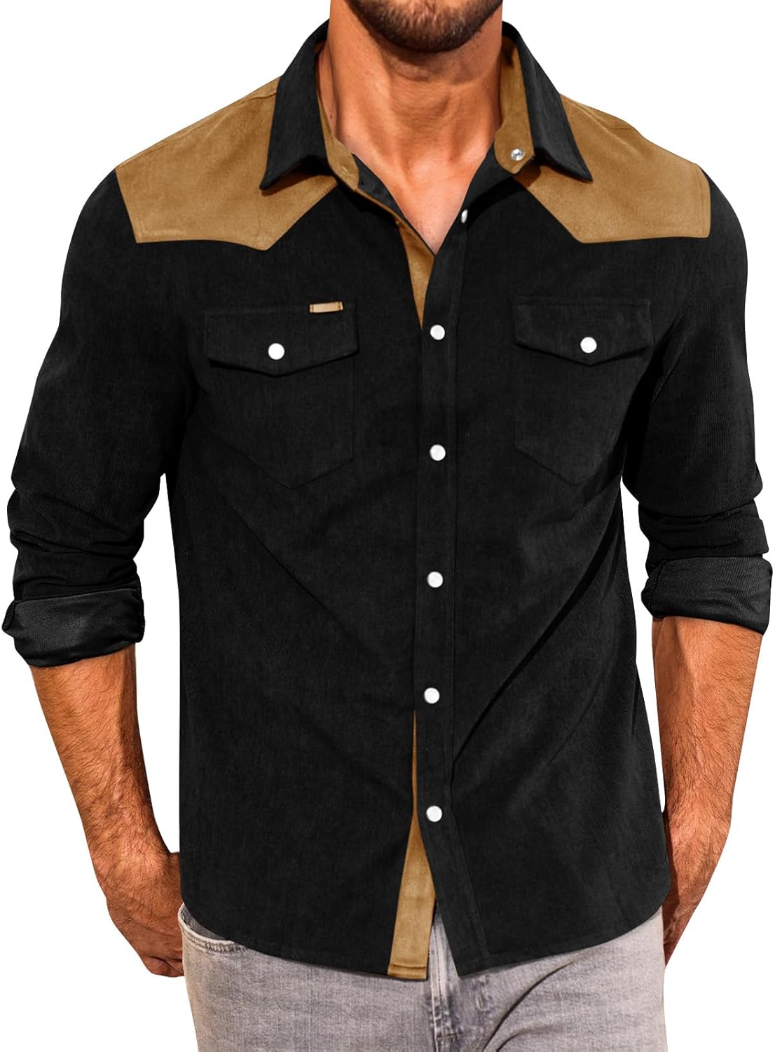 The Maverick Corduroy Western Snap Shirt - Greenwood Supply Co.