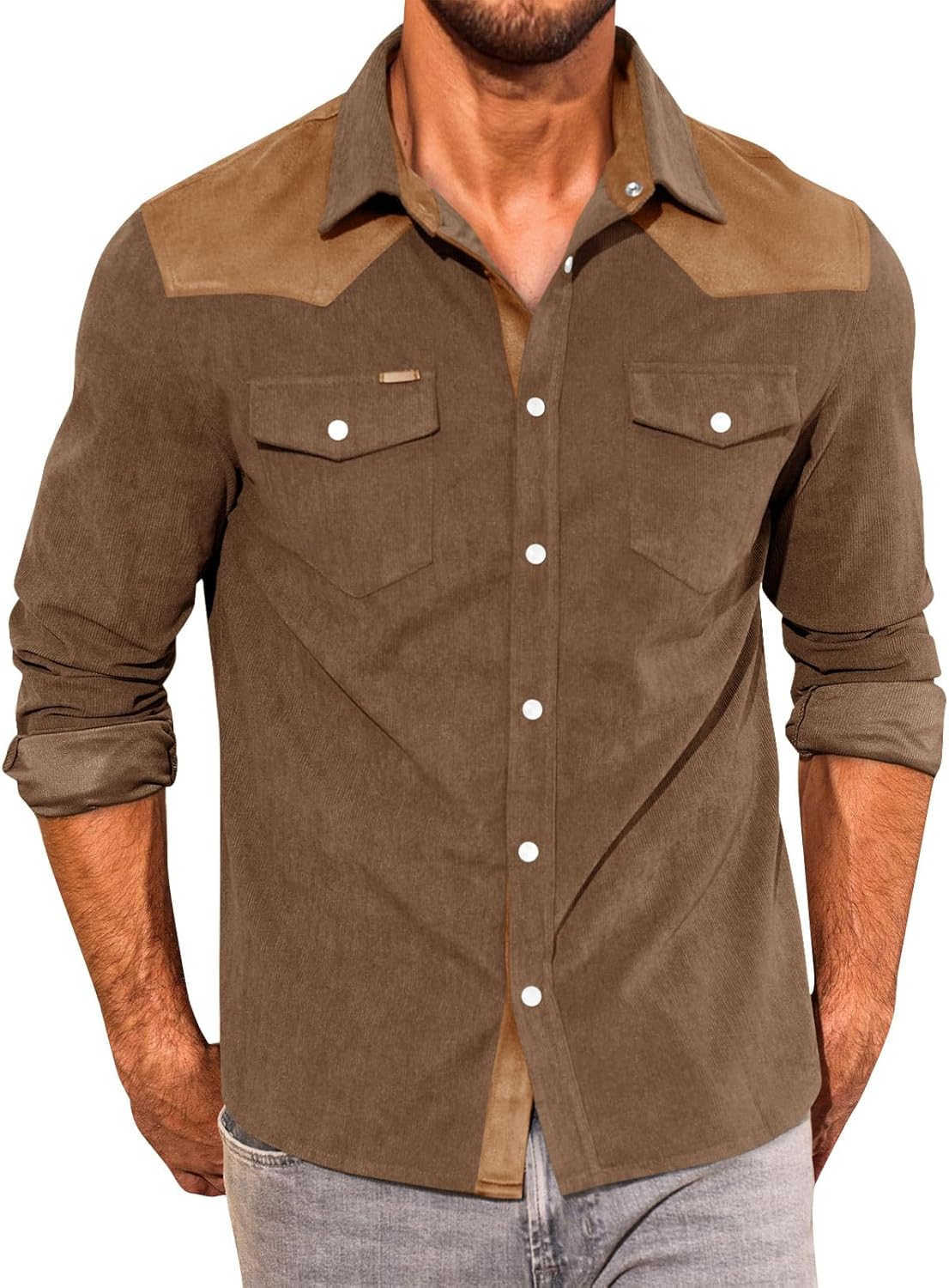 The Maverick Corduroy Western Snap Shirt - Greenwood Supply Co.