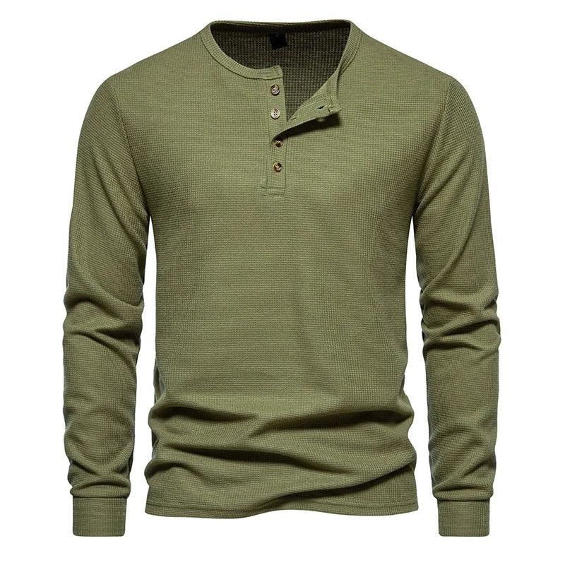 The Roadhouse Waffle Henley - Greenwood Supply Co.