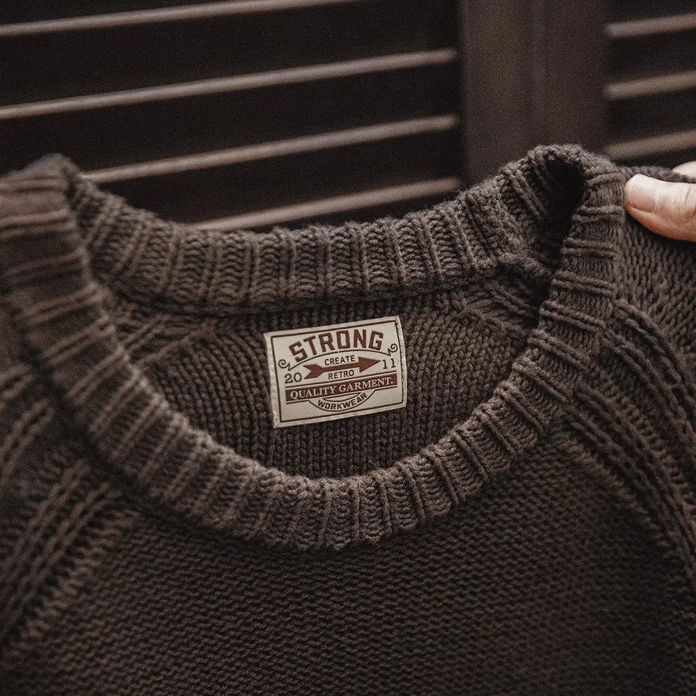 The Outlaw Heavyweight Knitted Sweater - Greenwood Supply Co.