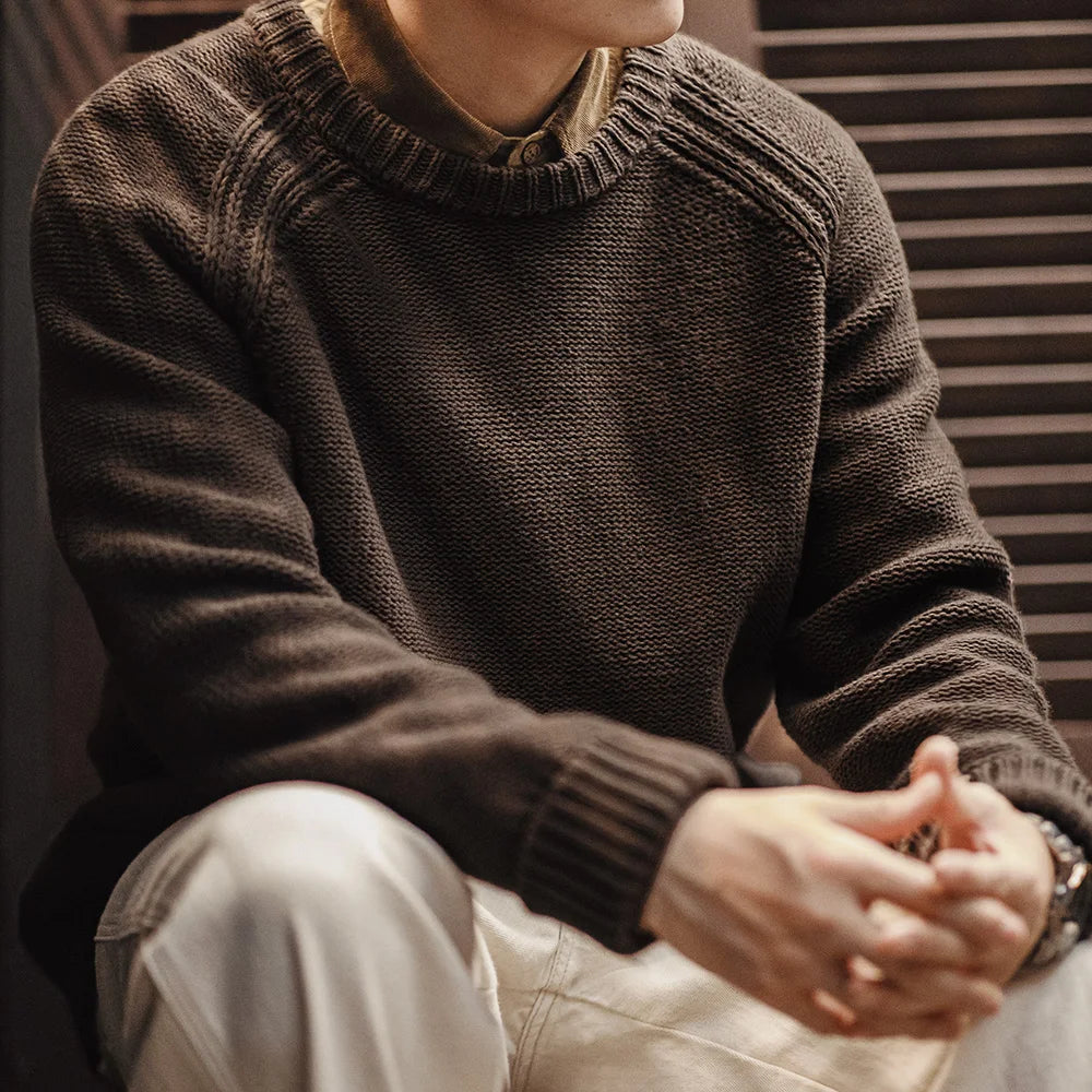 The Outlaw Heavyweight Knitted Sweater - Greenwood Supply Co.
