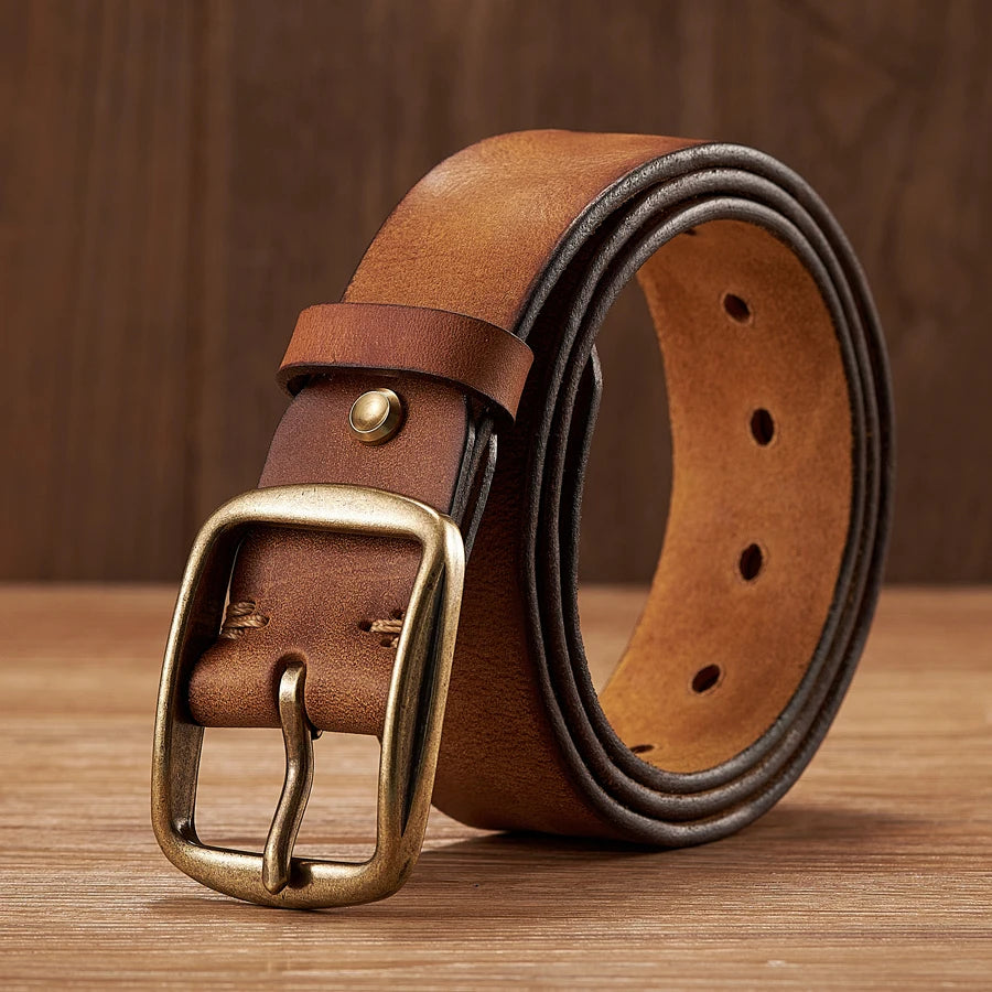 The Untamed Cowhide Belt