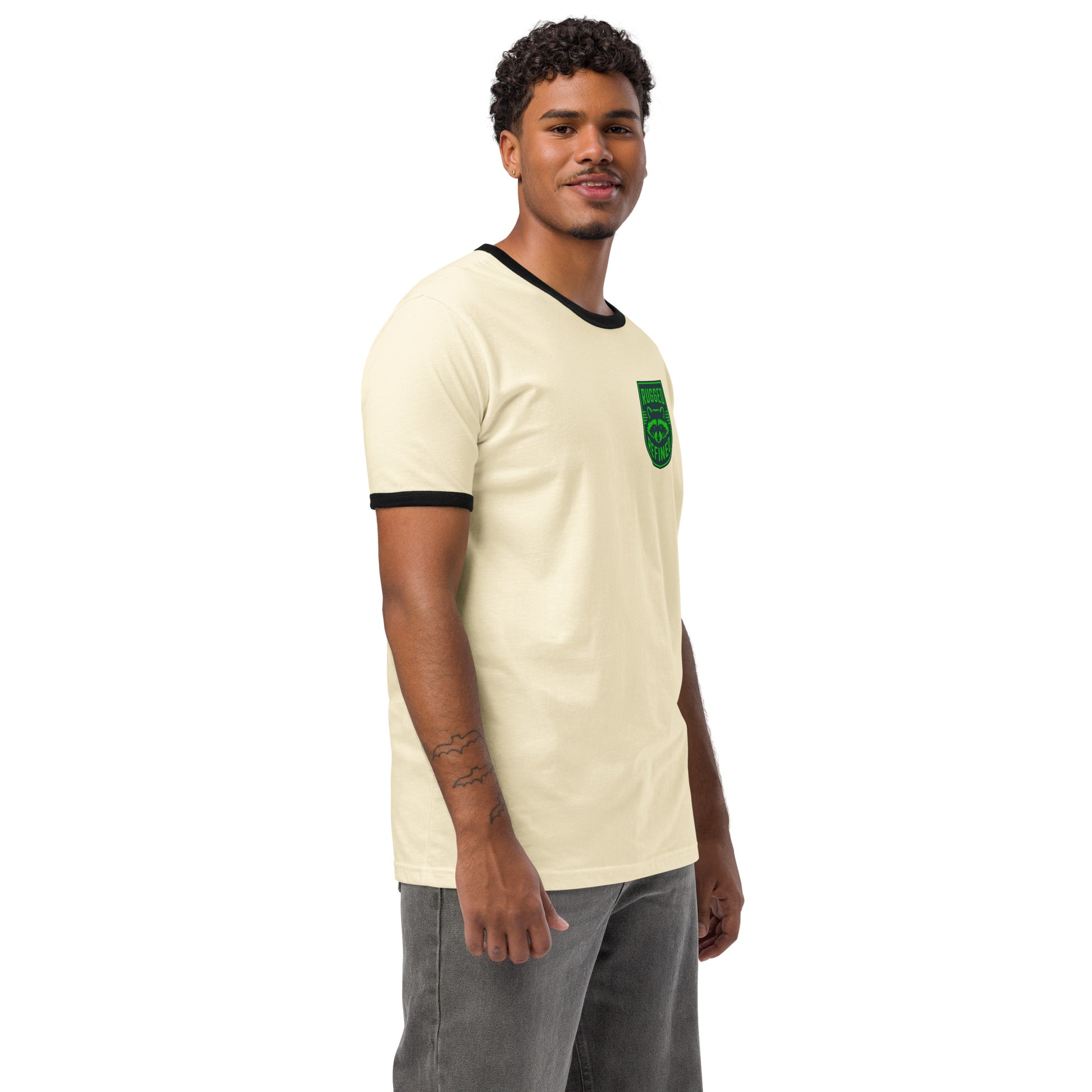 Greenwood Ringer Tee - Blue and Green - Greenwood Supply Co.