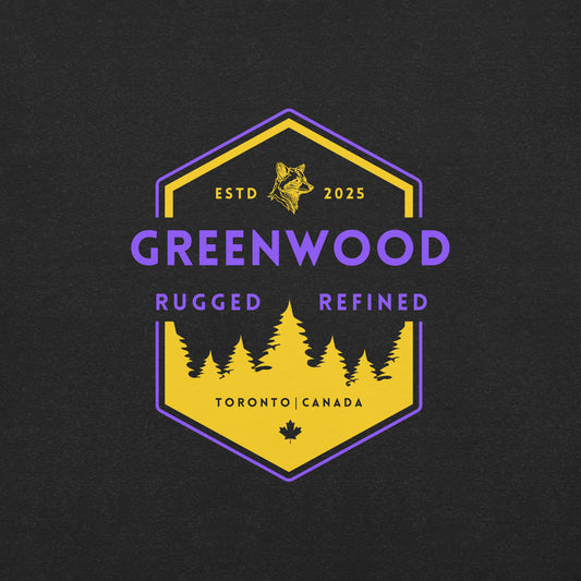 Apex Badge Heritage T-Shirt in Purple and Gold - Greenwood Supply Co.