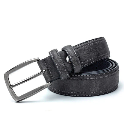 Men's Vintage Vegan Leather Belt - Greenwood Supply Co.