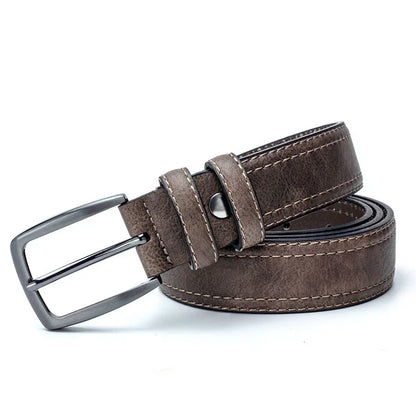 Men's Vintage Vegan Leather Belt - Greenwood Supply Co.