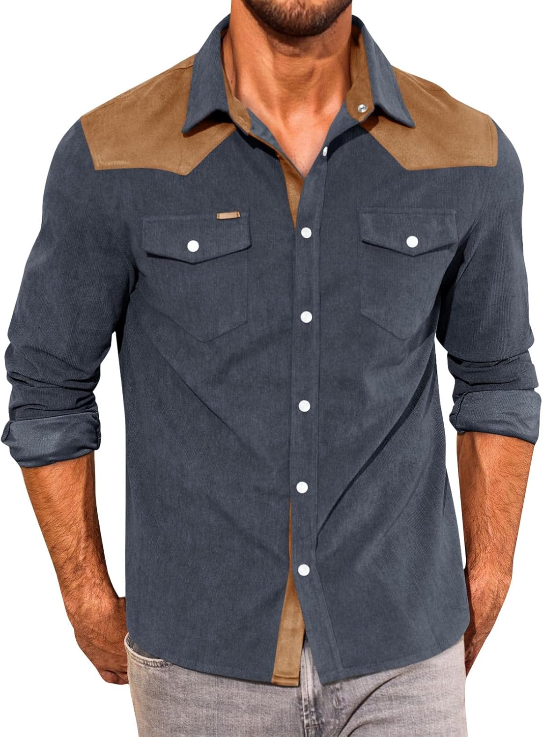 The Maverick Corduroy Western Snap Shirt - Greenwood Supply Co.