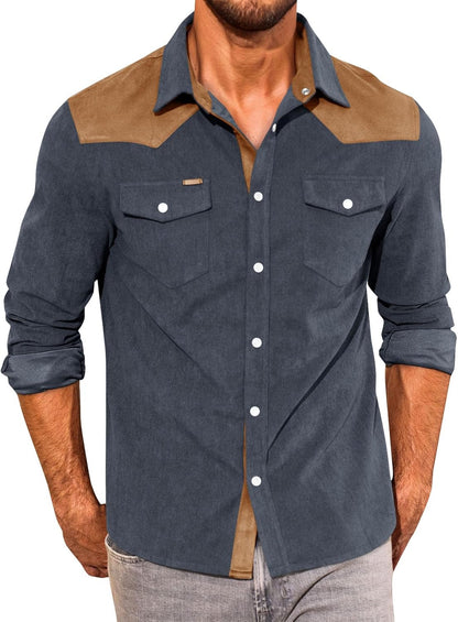 The Maverick Corduroy Western Snap Shirt - Greenwood Supply Co.
