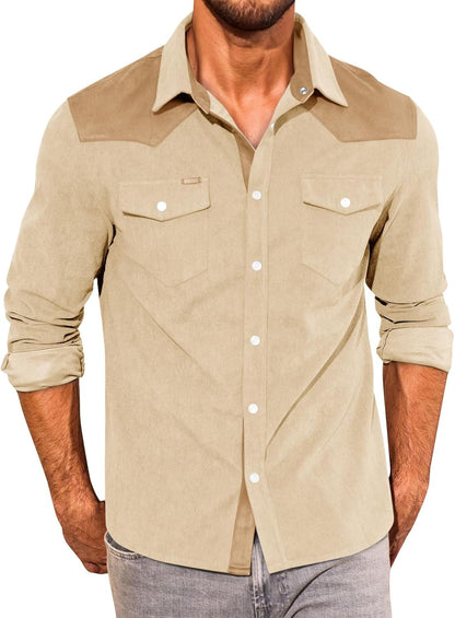 The Maverick Corduroy Western Snap Shirt - Greenwood Supply Co.