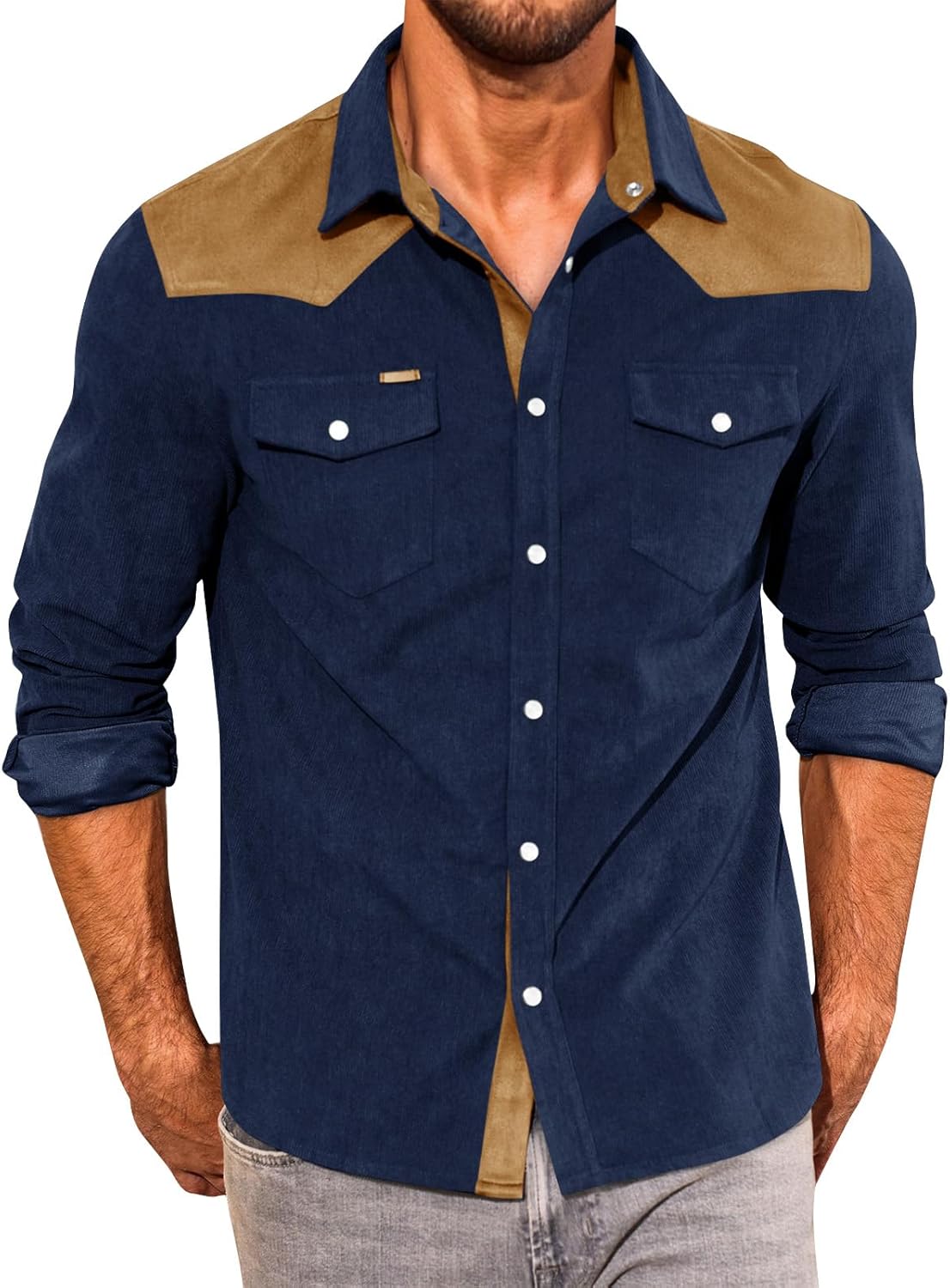 The Maverick Corduroy Western Snap Shirt - Greenwood Supply Co.