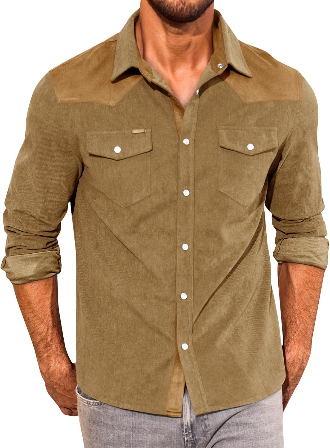 The Maverick Corduroy Western Snap Shirt - Greenwood Supply Co.