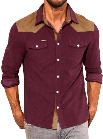 The Maverick Corduroy Western Snap Shirt - Greenwood Supply Co.