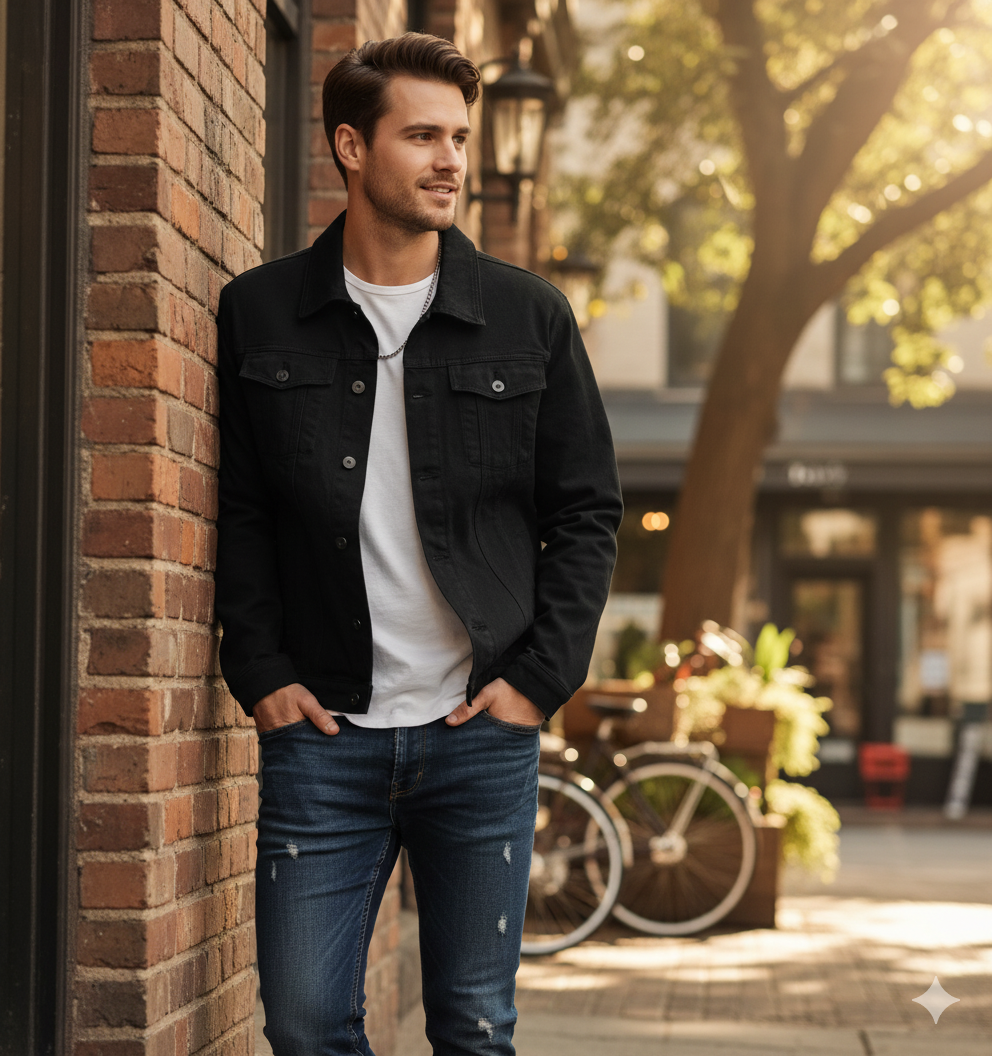 The Maverick Stretch Denim Jacket - Greenwood Supply Co.