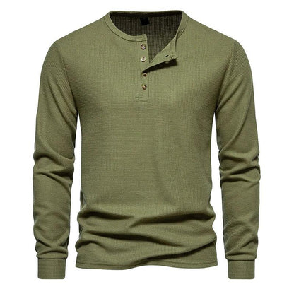 The Roadhouse Waffle Henley - Greenwood Supply Co.