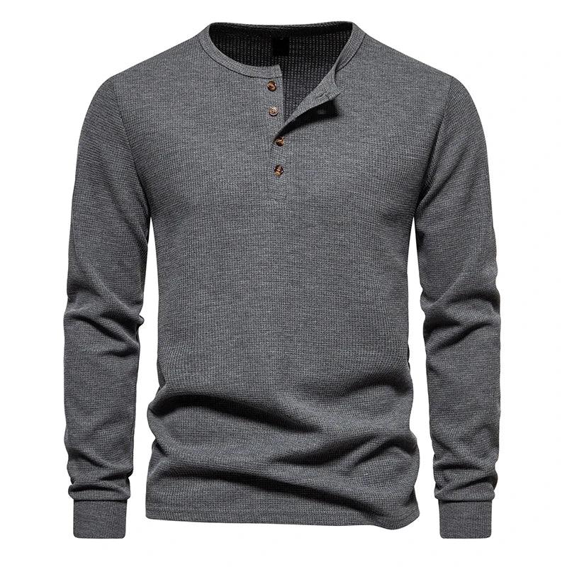 The Roadhouse Waffle Henley - Greenwood Supply Co.