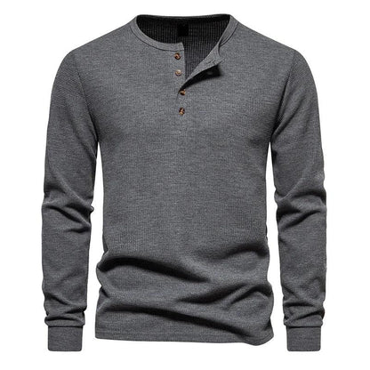 The Roadhouse Waffle Henley - Greenwood Supply Co.