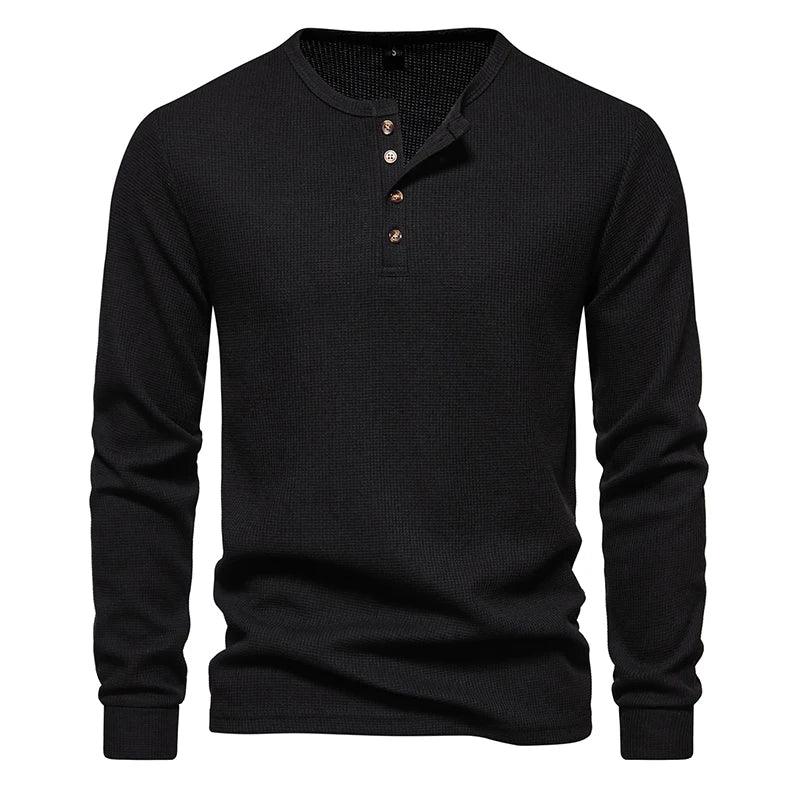 The Roadhouse Waffle Henley - Greenwood Supply Co.