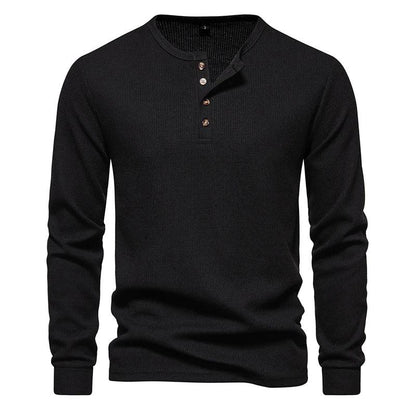 The Roadhouse Waffle Henley - Greenwood Supply Co.