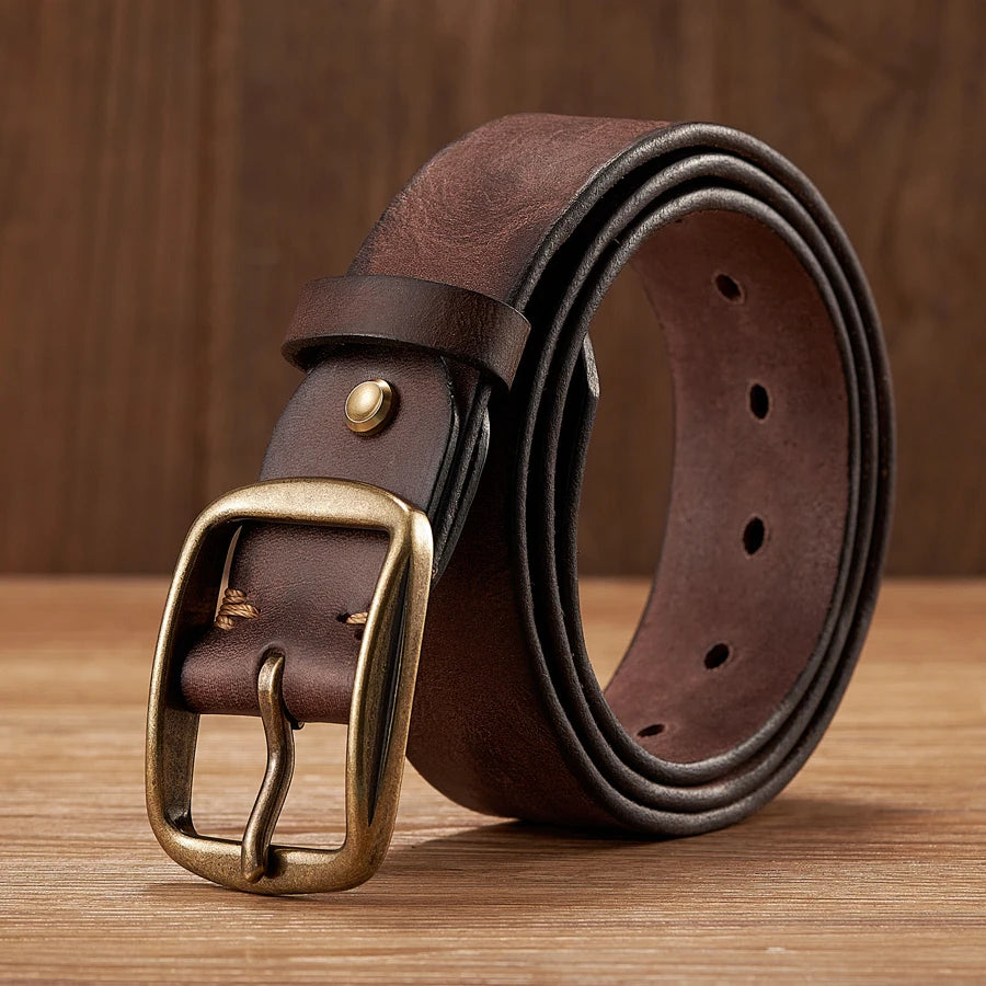 The Untamed Cowhide Belt
