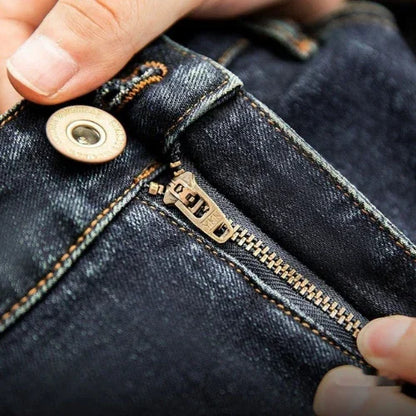 Vintage Denim Washed Straight Jeans - Greenwood Supply Co.