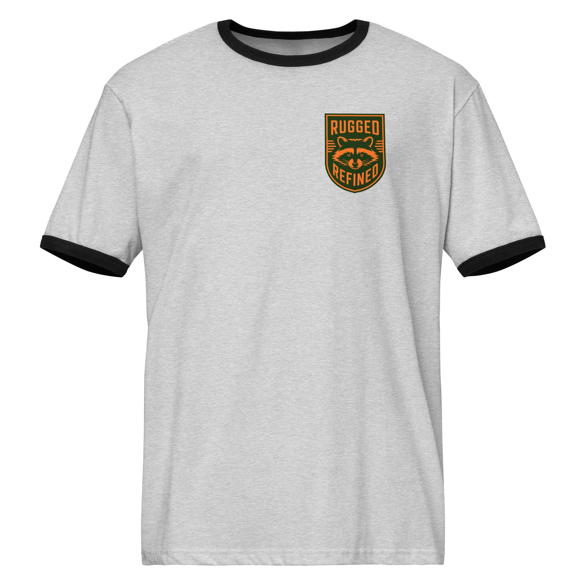 Greenwood Ringer Tee - Green and Orange Crest - Greenwood Supply Co.