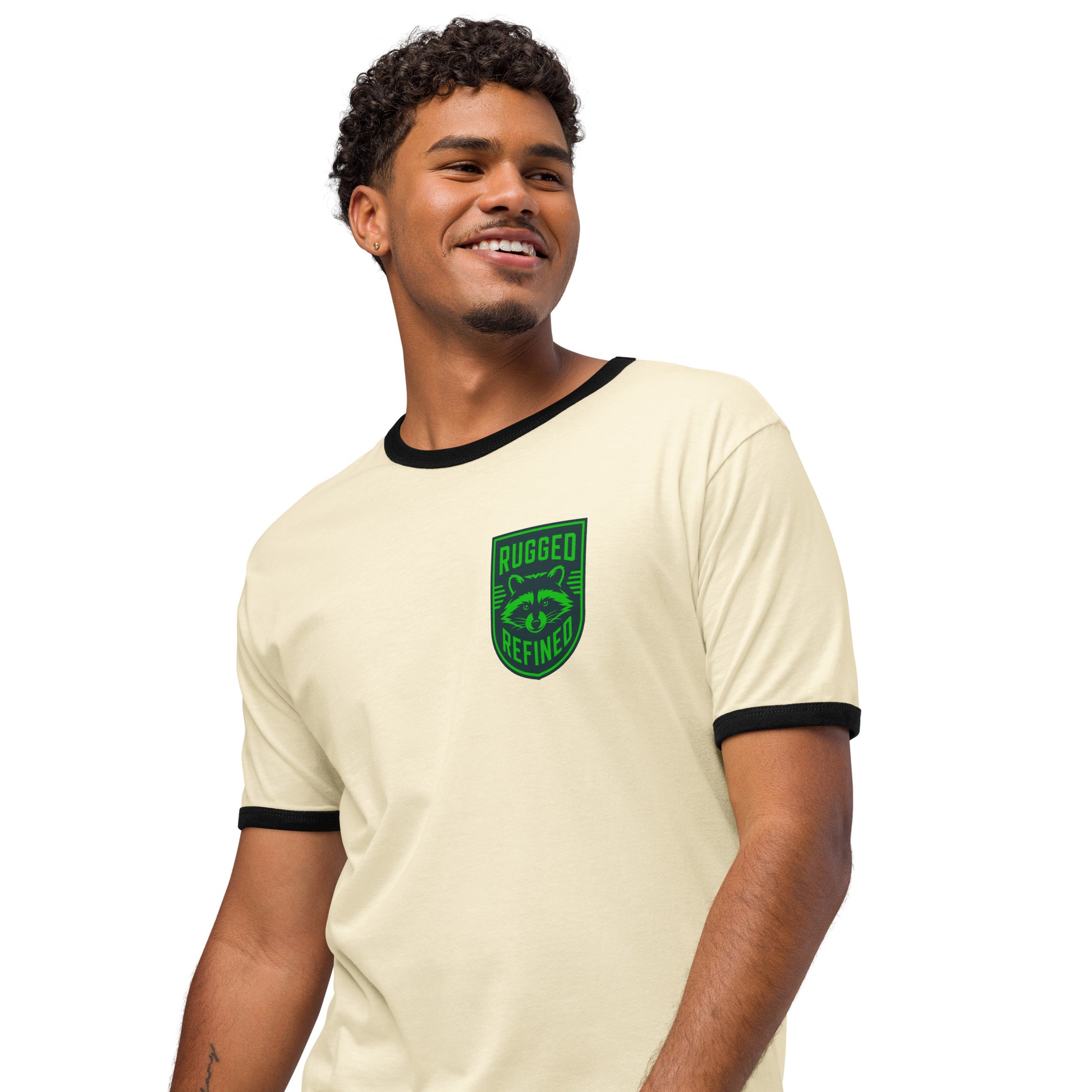 Greenwood Ringer Tee - Blue and Green - Greenwood Supply Co.