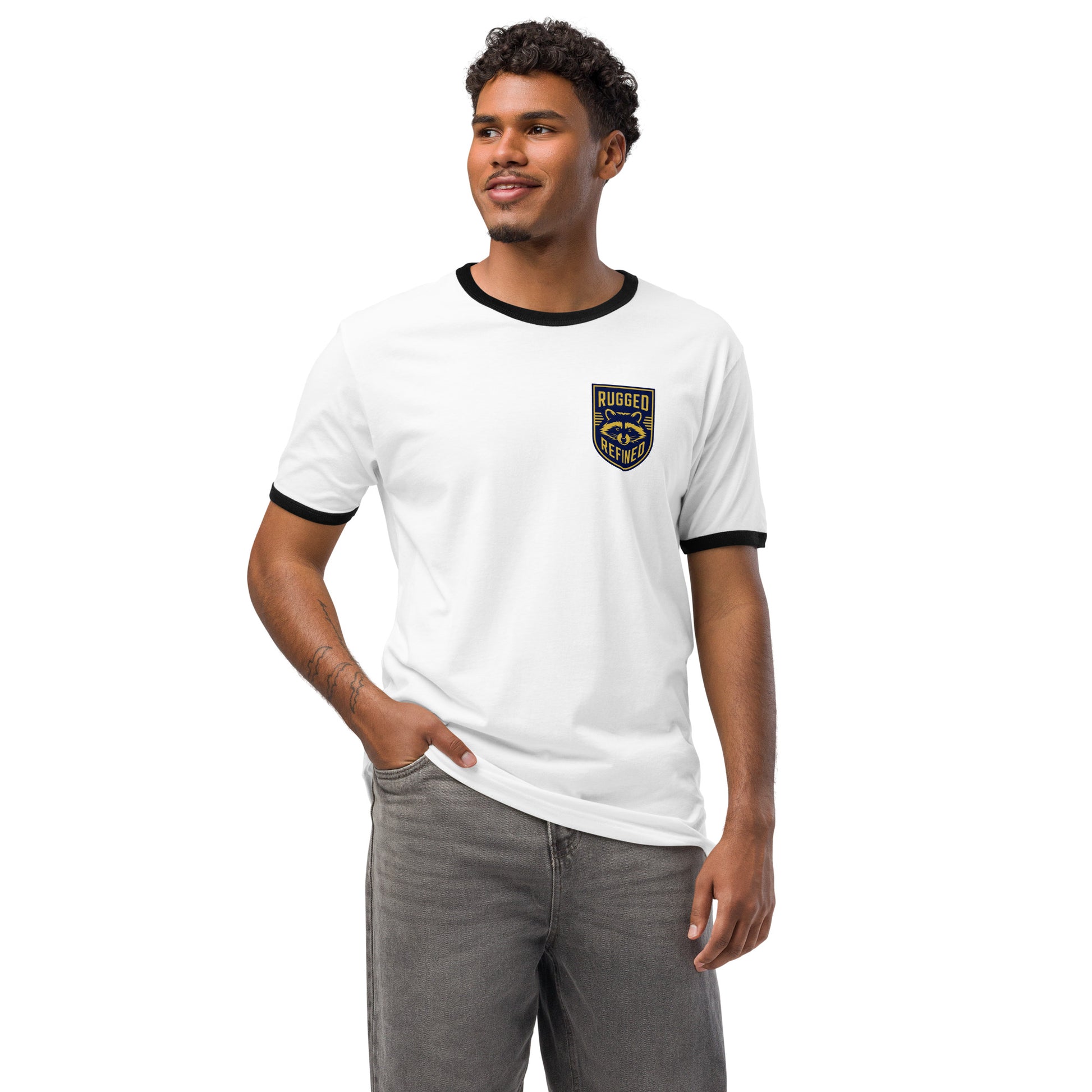 Greenwood Ringer Tee - Blue and Gold - Greenwood Supply Co.