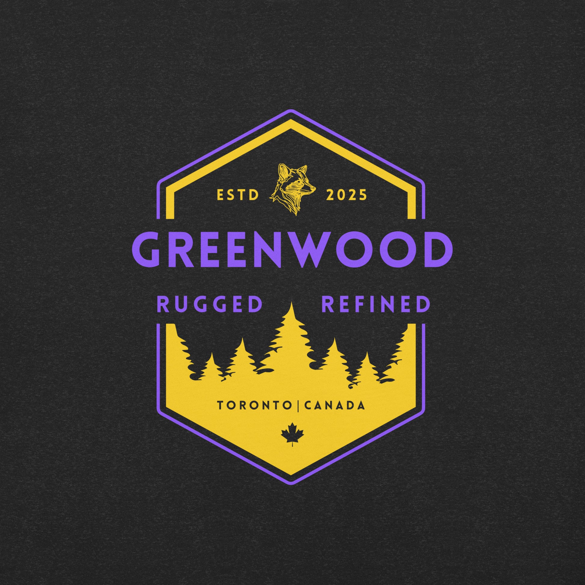 Apex Badge Heritage T-Shirt in Purple and Gold - Greenwood Supply Co.
